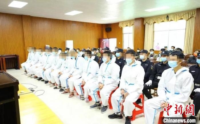 圖為庭審現(xiàn)場?！|蘭法院 攝