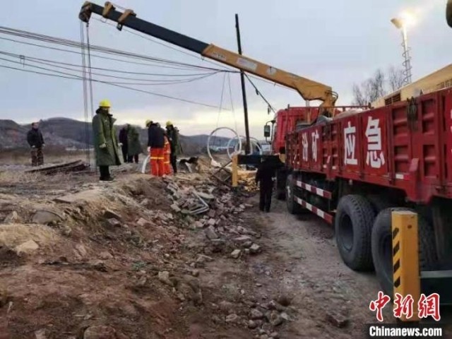 救援現(xiàn)場。 現(xiàn)場工作人員 供圖