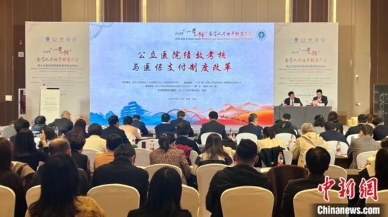 《公立醫(yī)院績(jī)效考核與醫(yī)保支付制度改革》分論壇現(xiàn)場(chǎng)。董易鑫 攝