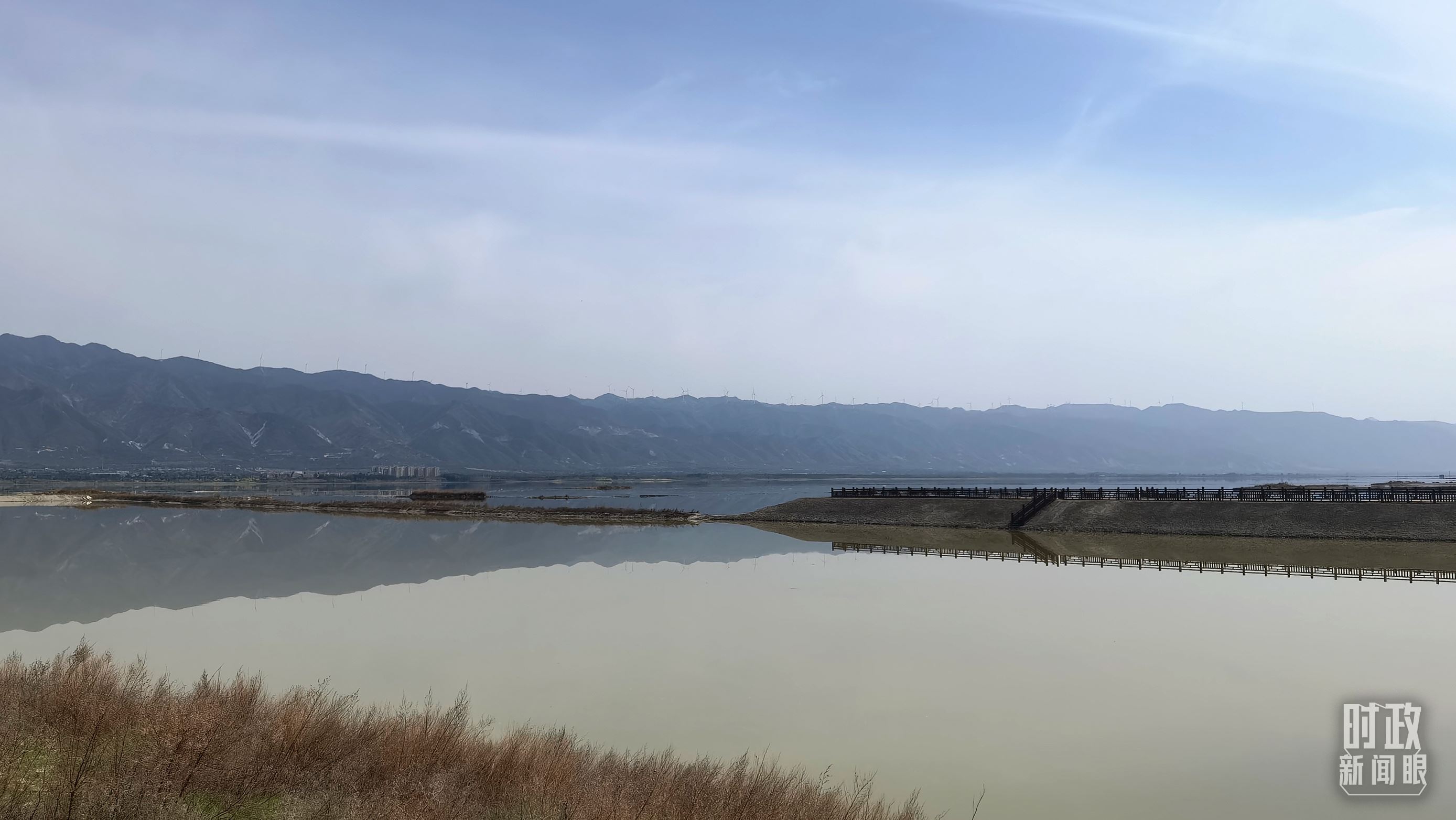 △運城鹽湖。（總臺央視記者馬亞陽拍攝）