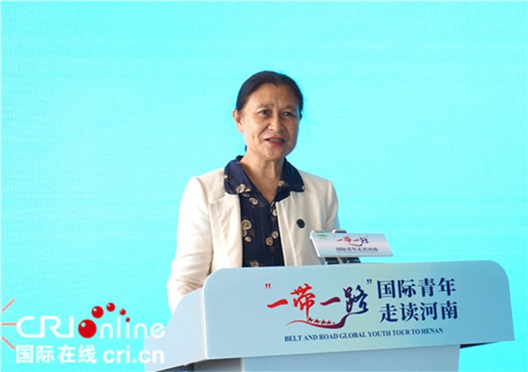 中國人民對外友好協(xié)會二級巡視員李冬梅致辭。賈親親 攝