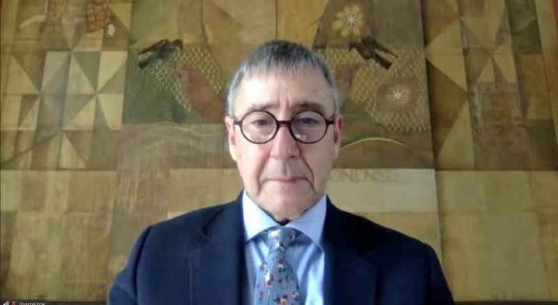 里斯本大學(xué)孔子學(xué)院葡方院長若昂·巴雷羅。中國駐葡萄牙大使館供圖