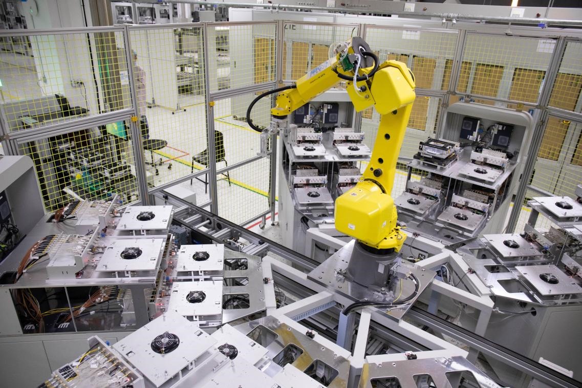 中興通訊“5G全連接智能工廠”。受訪者供圖