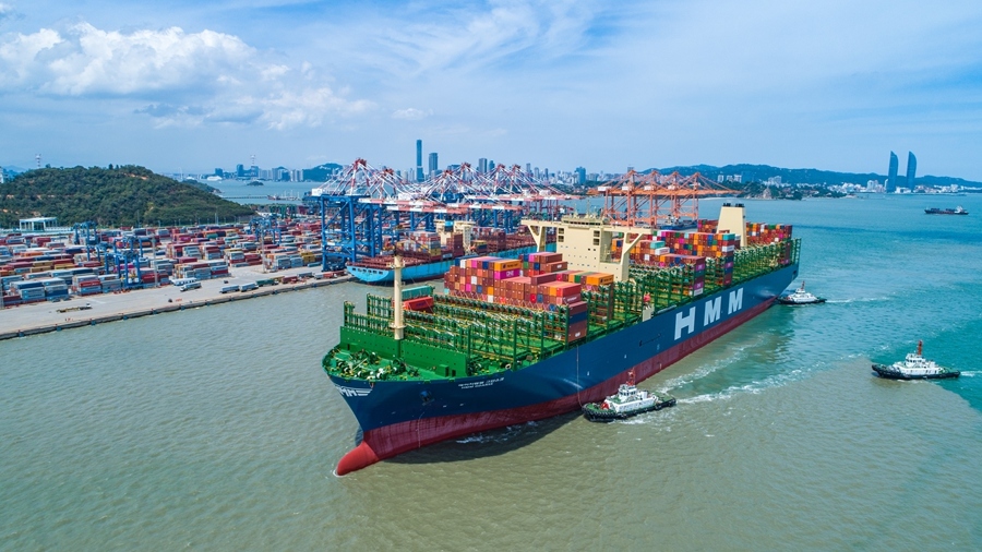 貨物從廈門自貿(mào)片區(qū)運(yùn)往全球。廈門自貿(mào)片區(qū)供圖