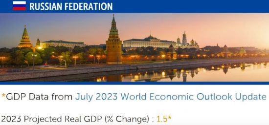 △IMF在7月全球經(jīng)濟展望報告（俄羅斯部分）中預(yù)測，今年俄國內(nèi)生產(chǎn)總值（GDP）將增長1.5%。
