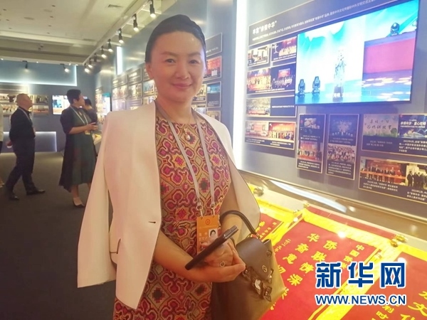 英國川商聯(lián)合總會會長宋汶栗。新華網(wǎng)記者 侯強 攝