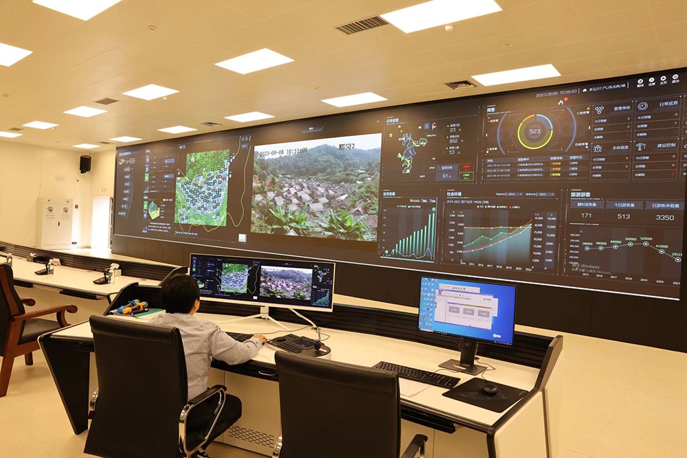 景邁山遺產(chǎn)監(jiān)測(cè)中心。普洱景邁山古茶林保護(hù)管理局供圖