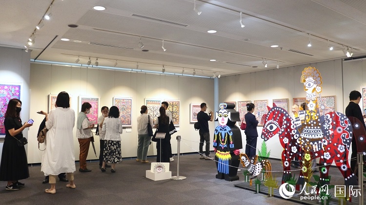 到場(chǎng)民眾觀看展覽。人民網(wǎng) 許可攝