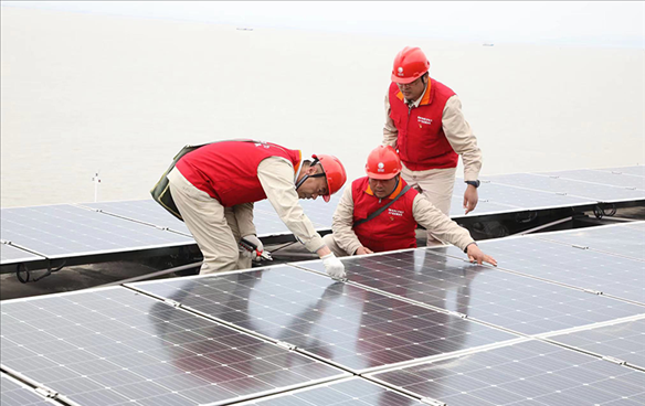 開山島微電網(wǎng)的投運建設(shè)。受訪者供圖