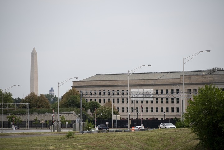 這是2021年8月3日在美國弗吉尼亞州阿靈頓拍攝的美國國防部所在地五角大樓。新華社記者劉杰攝