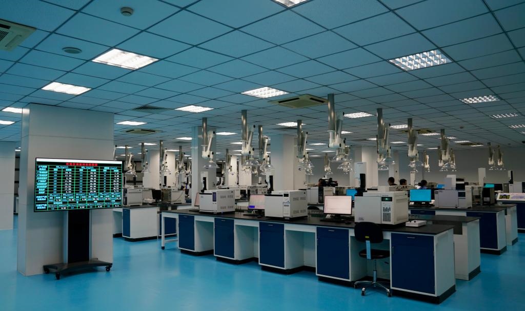 近日拍攝的公司檢驗計量中心。新華社記者 胡晨歡 攝