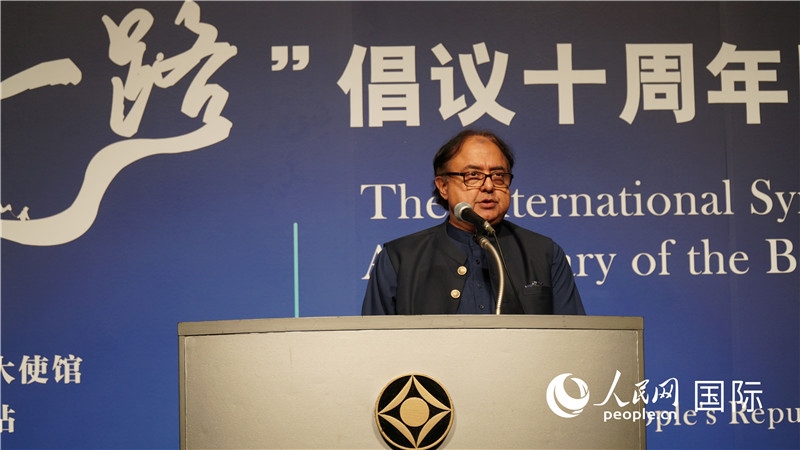 巴基斯坦駐日大使塔拉爾發(fā)言。人民網(wǎng) 蔣曉辰攝