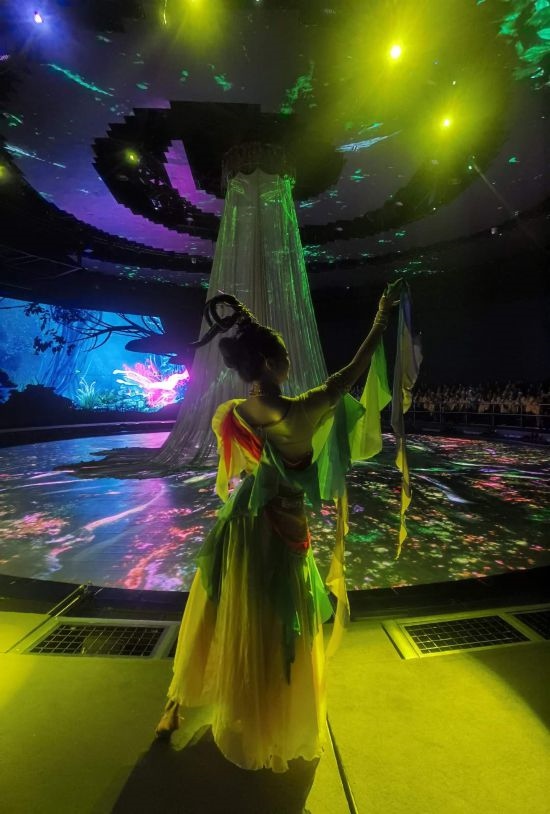 《天釀》演出場(chǎng)景。本報(bào)記者常雯宜攝