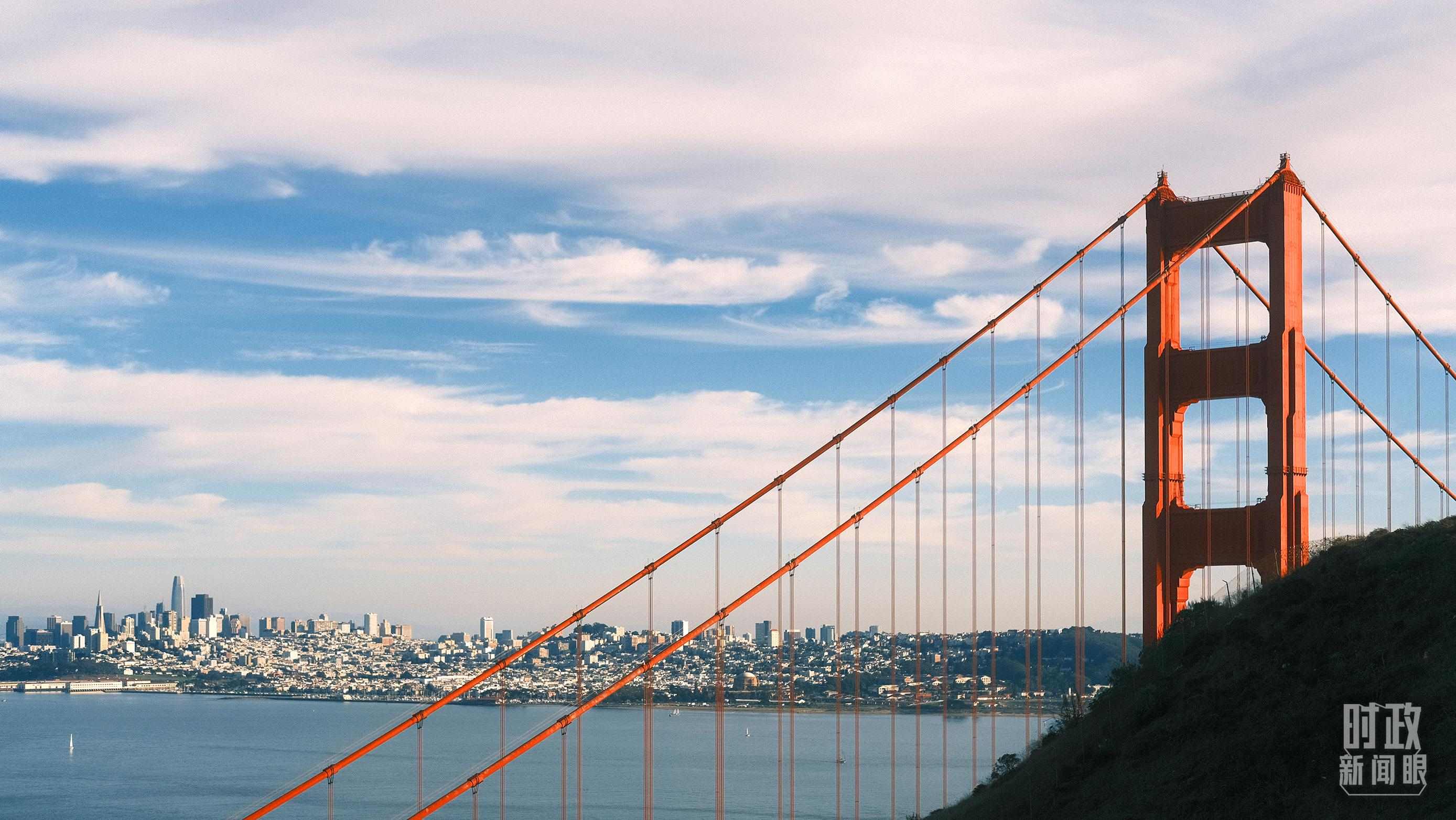 舊金山，金門大橋。（總臺央視記者盧心雨拍攝）