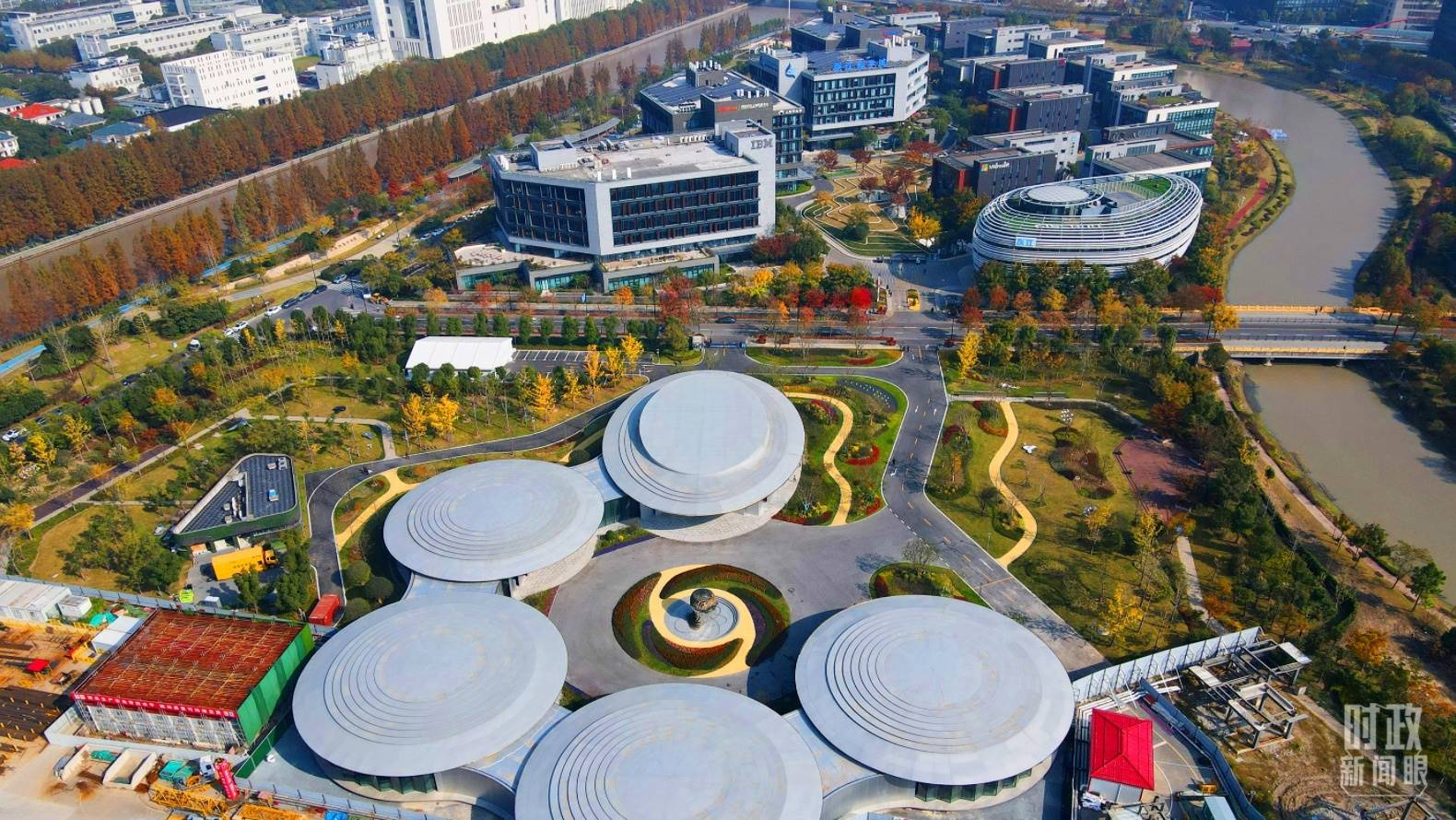 △張江科學(xué)城未來公園。（總臺央視記者范凱拍攝）