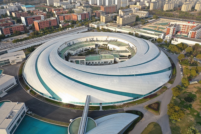 2019年3月12日，航拍上海光源項目。