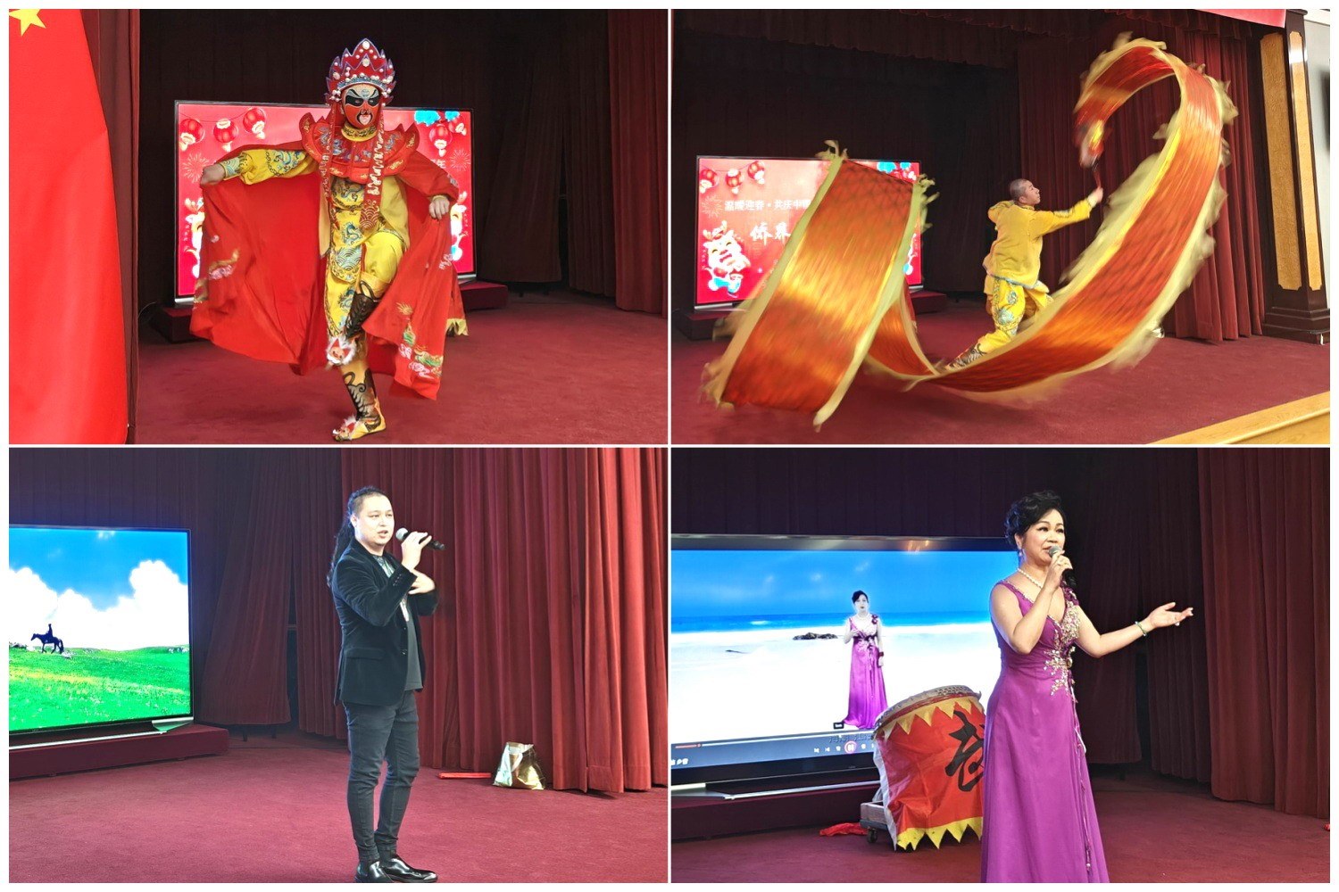 當(dāng)?shù)貎S界知名演員獻(xiàn)上精彩演出。主辦方供圖