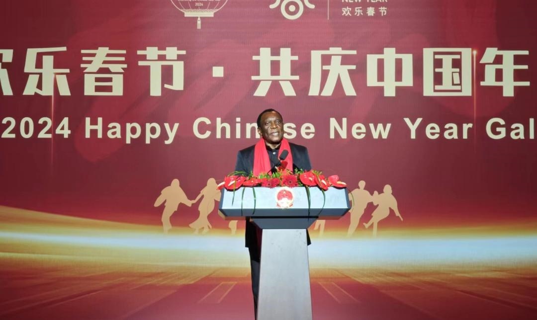南非駐華大使謝勝文閣下致辭。中國(guó)駐南非大使館供圖