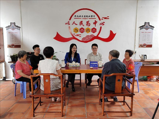 “茶文化六步調解法”調解現(xiàn)場。