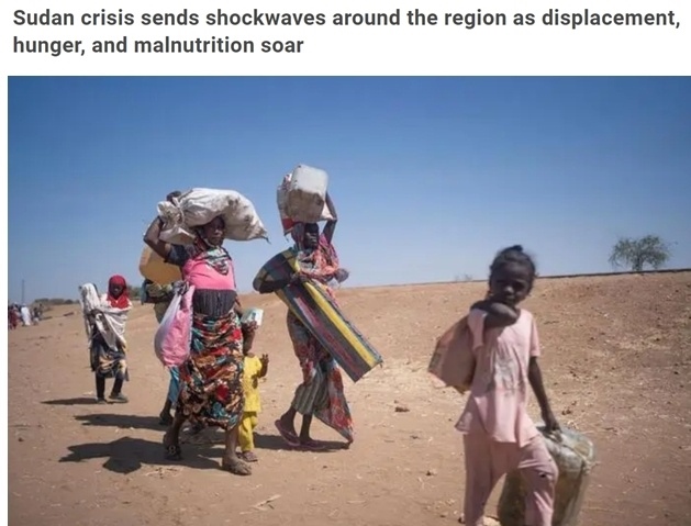 糧食危機(jī)、營養(yǎng)不良、霍亂 蘇丹人道主義危機(jī)嚴(yán)重