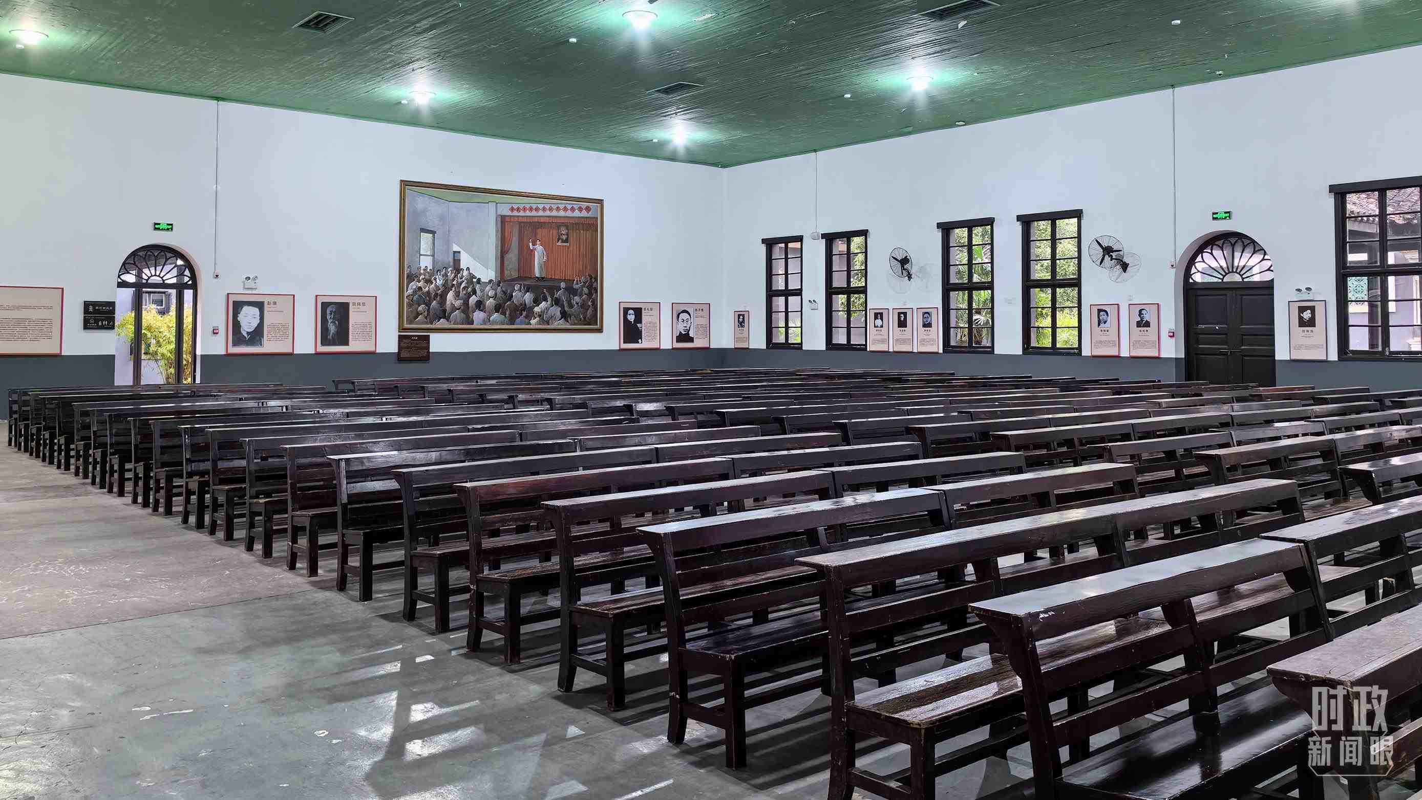 △湖南第一師范學院（城南書院校區(qū)）大禮堂。（總臺央視記者趙化拍攝）