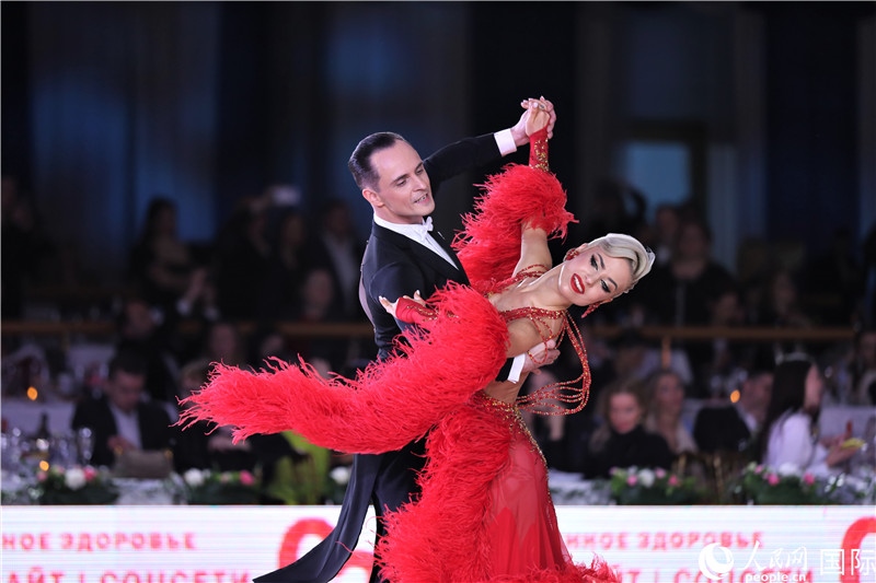 第五屆“克里姆林宮杯”國(guó)標(biāo)舞錦標(biāo)賽現(xiàn)場(chǎng)。于子恒攝