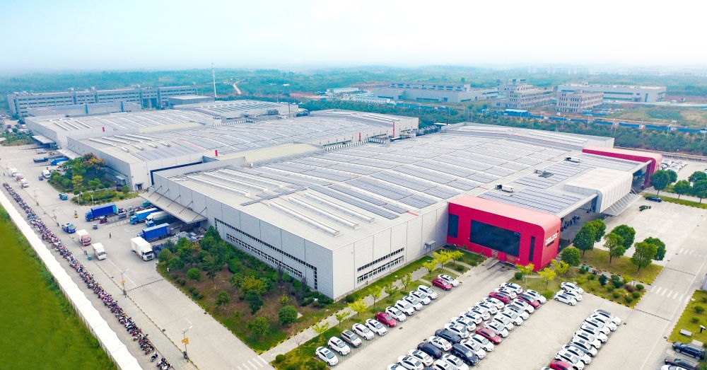 圖為德力西電氣蕪湖工廠（無人機(jī)照片）。（德力西集團(tuán)供圖）