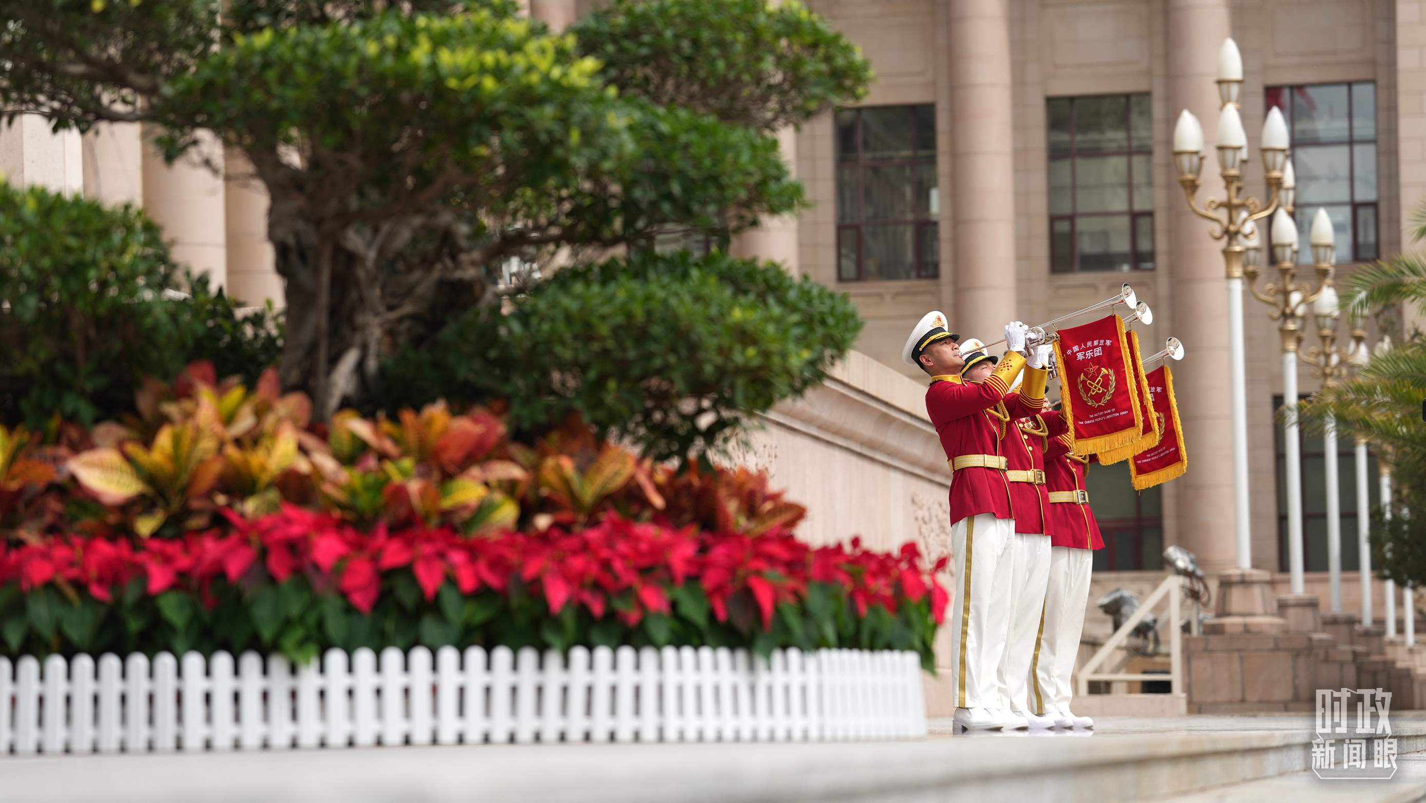 △歡迎儀式現(xiàn)場。（總臺國廣記者李晉拍攝）