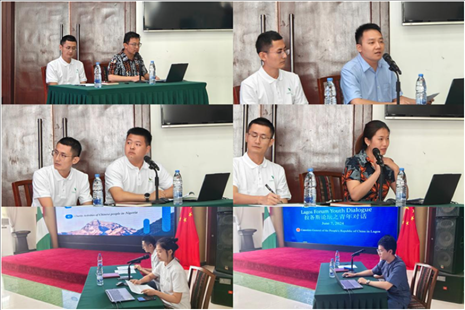 青年外交官們介紹了中國有關(guān)外交政策、對非對尼政策、等情況，并就學(xué)生們關(guān)心的問題解答。駐拉各斯總領(lǐng)館供圖