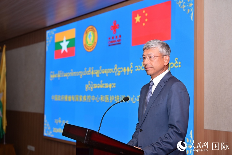 陳海大使發(fā)表致辭。人民網(wǎng)記者 謝佳君攝