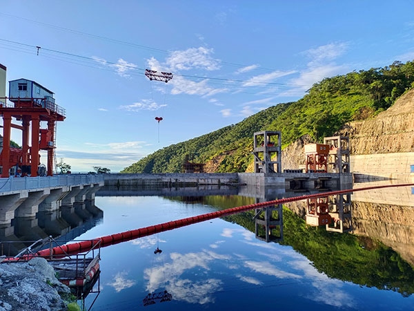 剛果（金）布桑加水電站水庫。中鐵資源集團(tuán)供圖