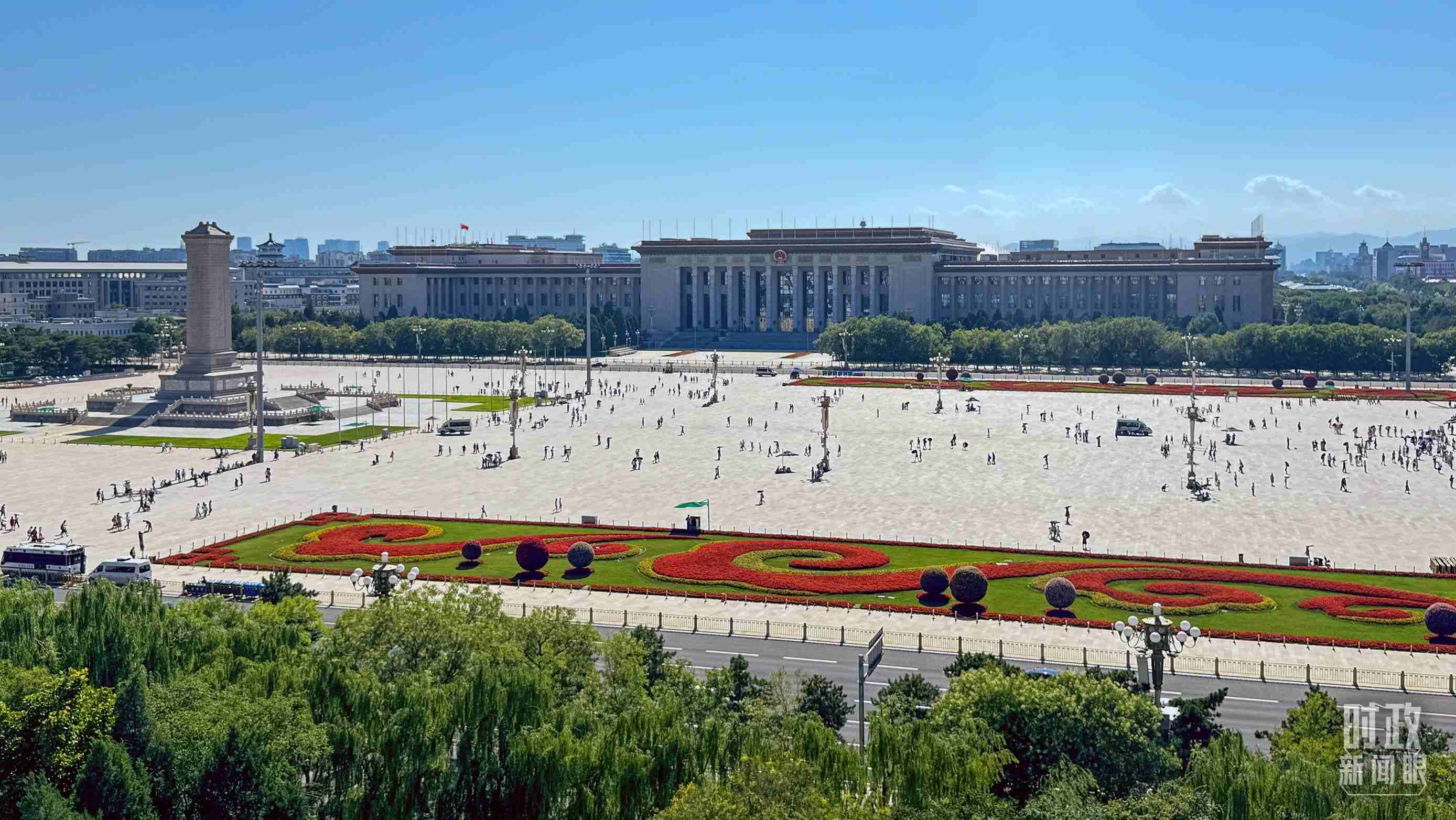 △北京天安門廣場。（總臺央視記者蔣碩拍攝）