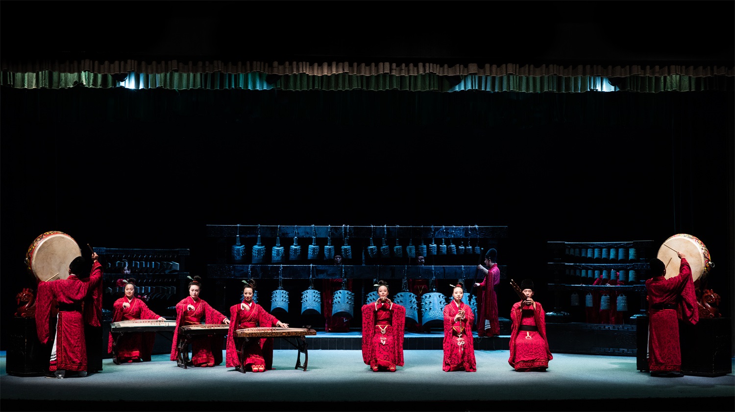 “華夏正聲——中原音樂考古復(fù)原展演”現(xiàn)場。河南博物院供圖