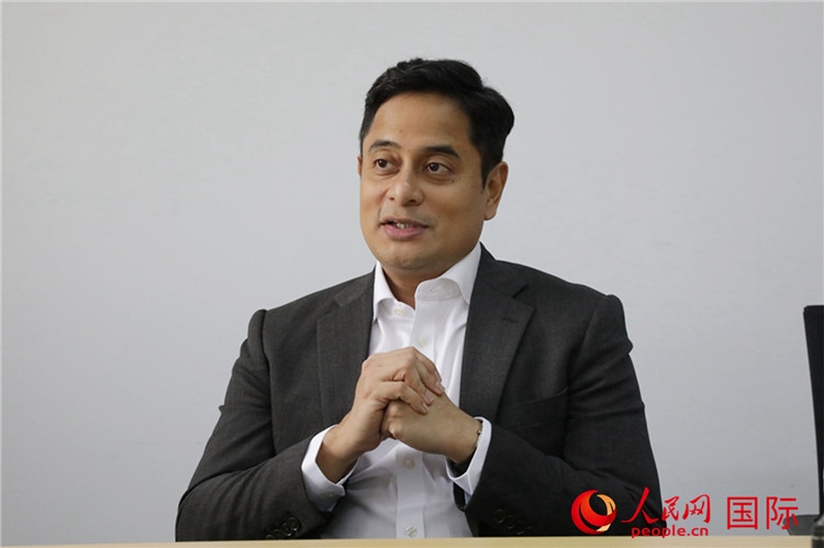 8月16日，雪蘭莪州創(chuàng)新與數(shù)字基礎(chǔ)設(shè)施執(zhí)行委員會主席法米接受人民網(wǎng)專訪。人民網(wǎng) 王婧攝