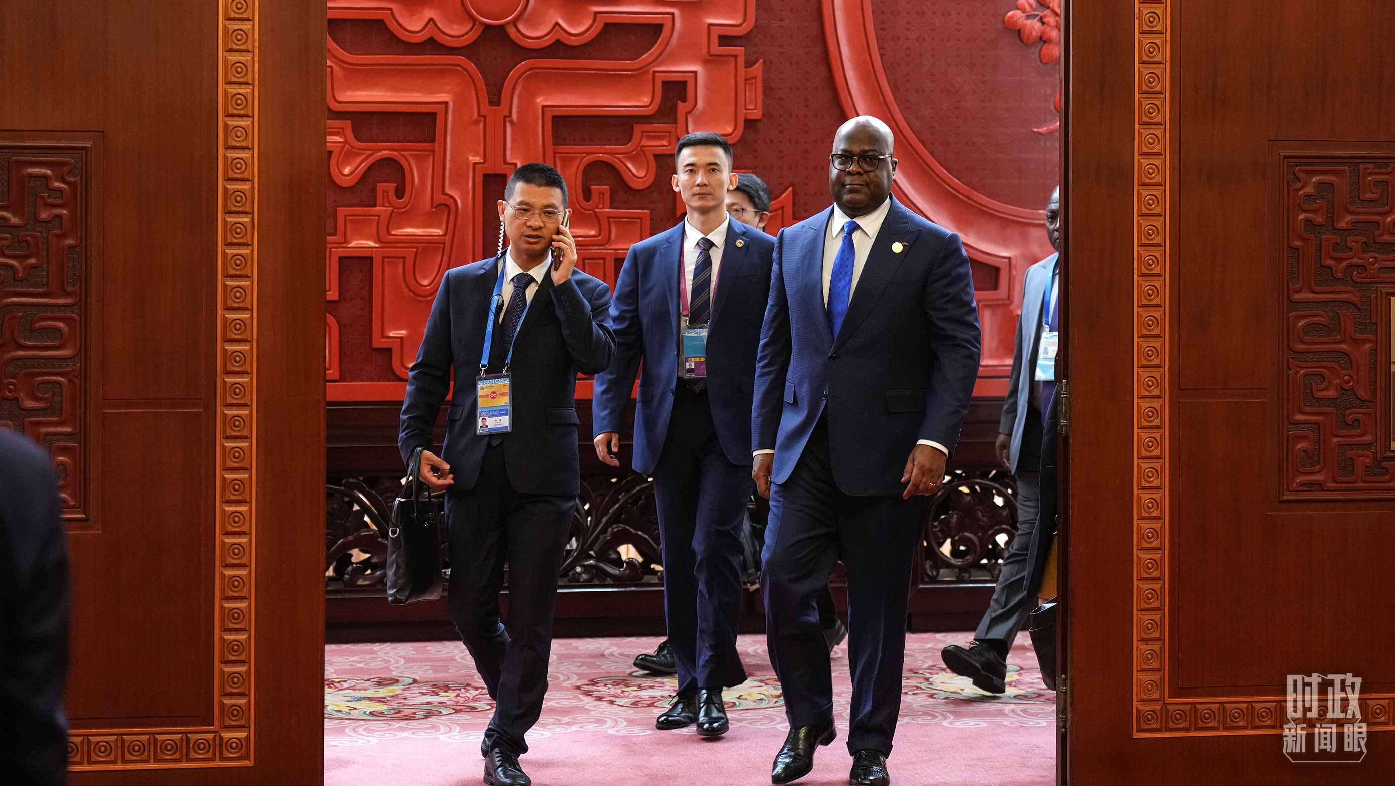 △剛果（金）總統(tǒng)齊塞克迪。（總臺(tái)記者李晉拍攝）