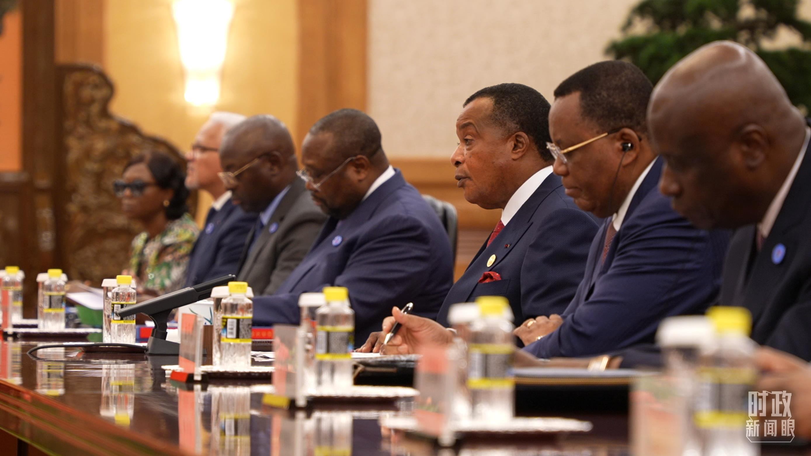 剛果（布）總統(tǒng)薩蘇。（總臺(tái)央視記者蔣碩拍攝）