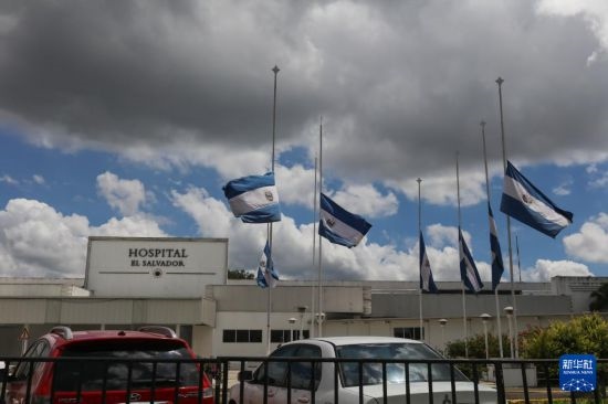 這是9月9日在薩爾瓦多首都圣薩爾瓦多拍攝的降半旗哀悼墜機(jī)遇難者。新華社發(fā)（亞歷山大·培尼亞攝）