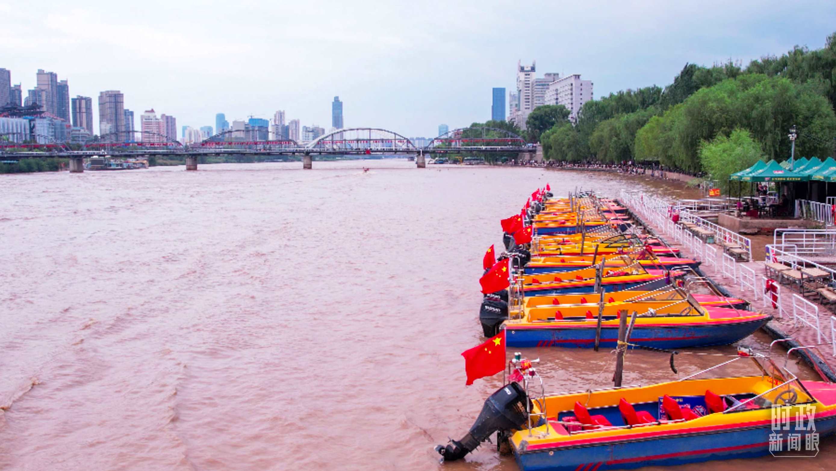 △黃河蘭州段。（總臺記者張吉瑞拍攝）