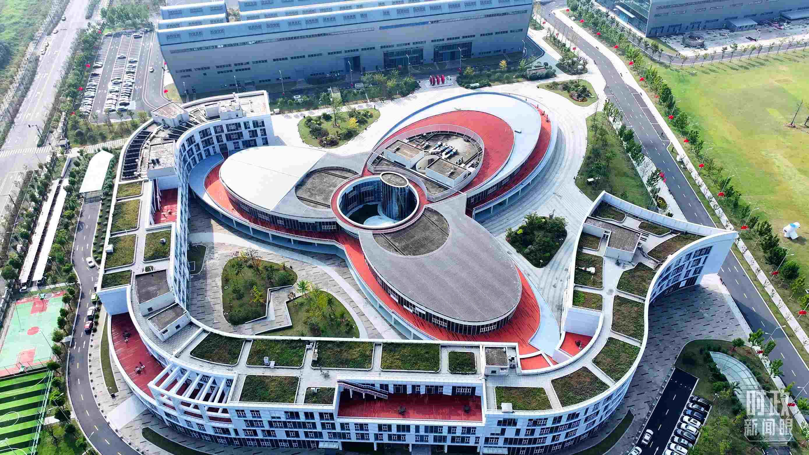 △位于合肥未來大科學(xué)城的聚變堆主機(jī)關(guān)鍵系統(tǒng)綜合研究設(shè)施園區(qū)。（總臺(tái)記者陳志猛拍攝）