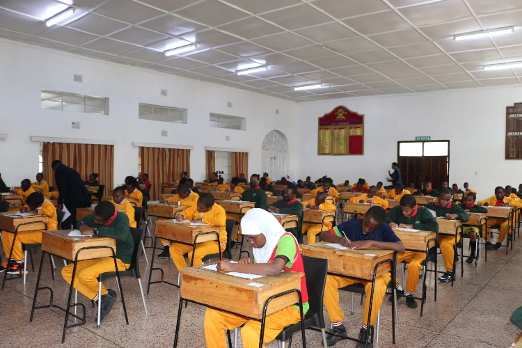 考場現場。埃格頓大學孔子學院供圖