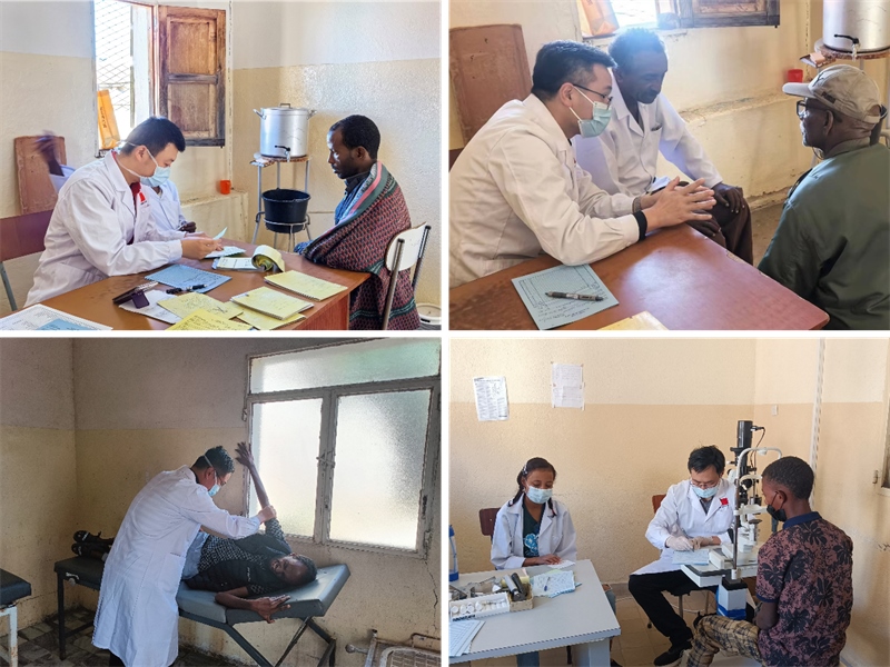 中國(guó)第17批援厄立特里亞醫(yī)療隊(duì)在科倫醫(yī)院開(kāi)展巡診活動(dòng)。中國(guó)第17批援厄立特里亞醫(yī)療隊(duì)供圖