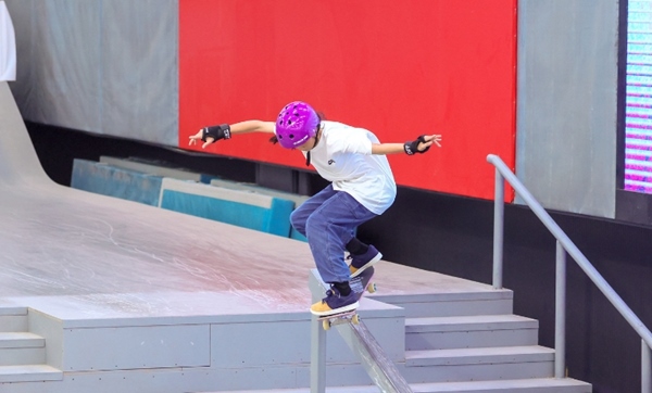 崔宸曦在比賽中。賽事組委會(huì)供圖