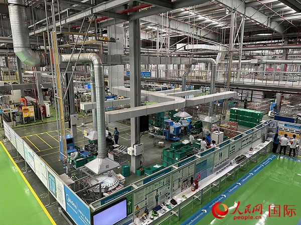 中企美的泰國(guó)工廠。人民網(wǎng)記者 簡(jiǎn)承淵攝