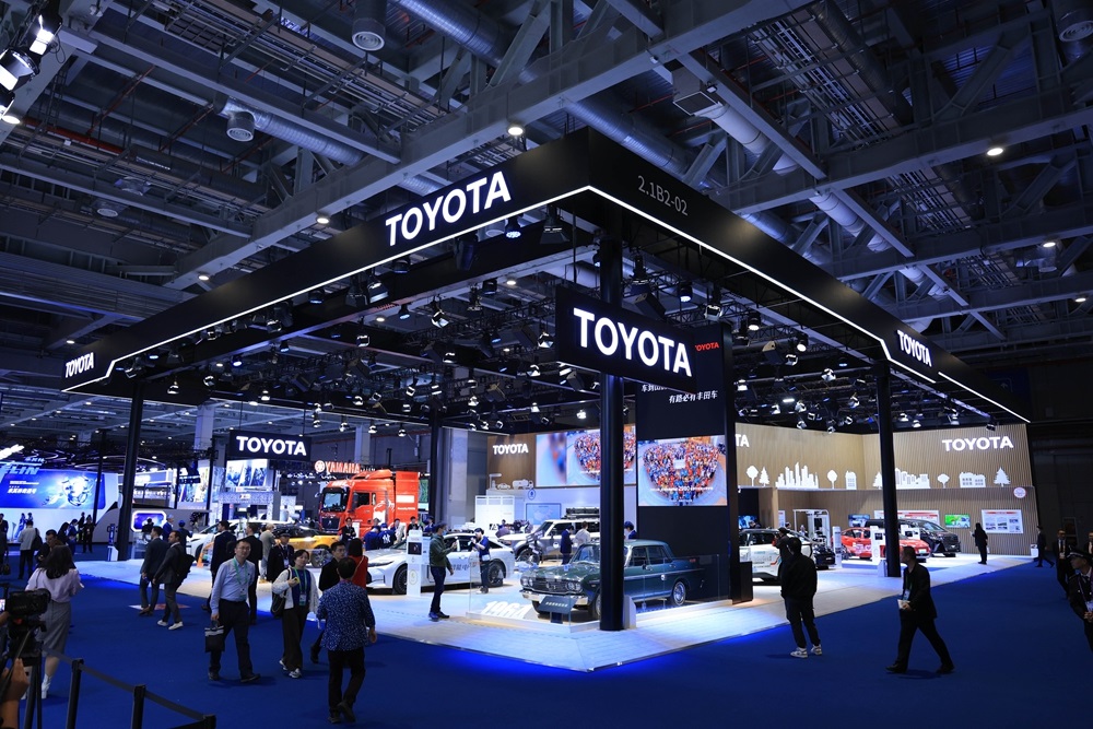 第七屆進博會豐田展臺。人民網(wǎng)記者 車柯蒙攝