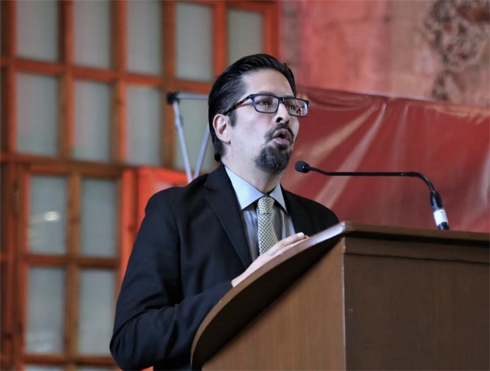 何塞·雷伊瓦作主旨發(fā)言。主辦方供圖