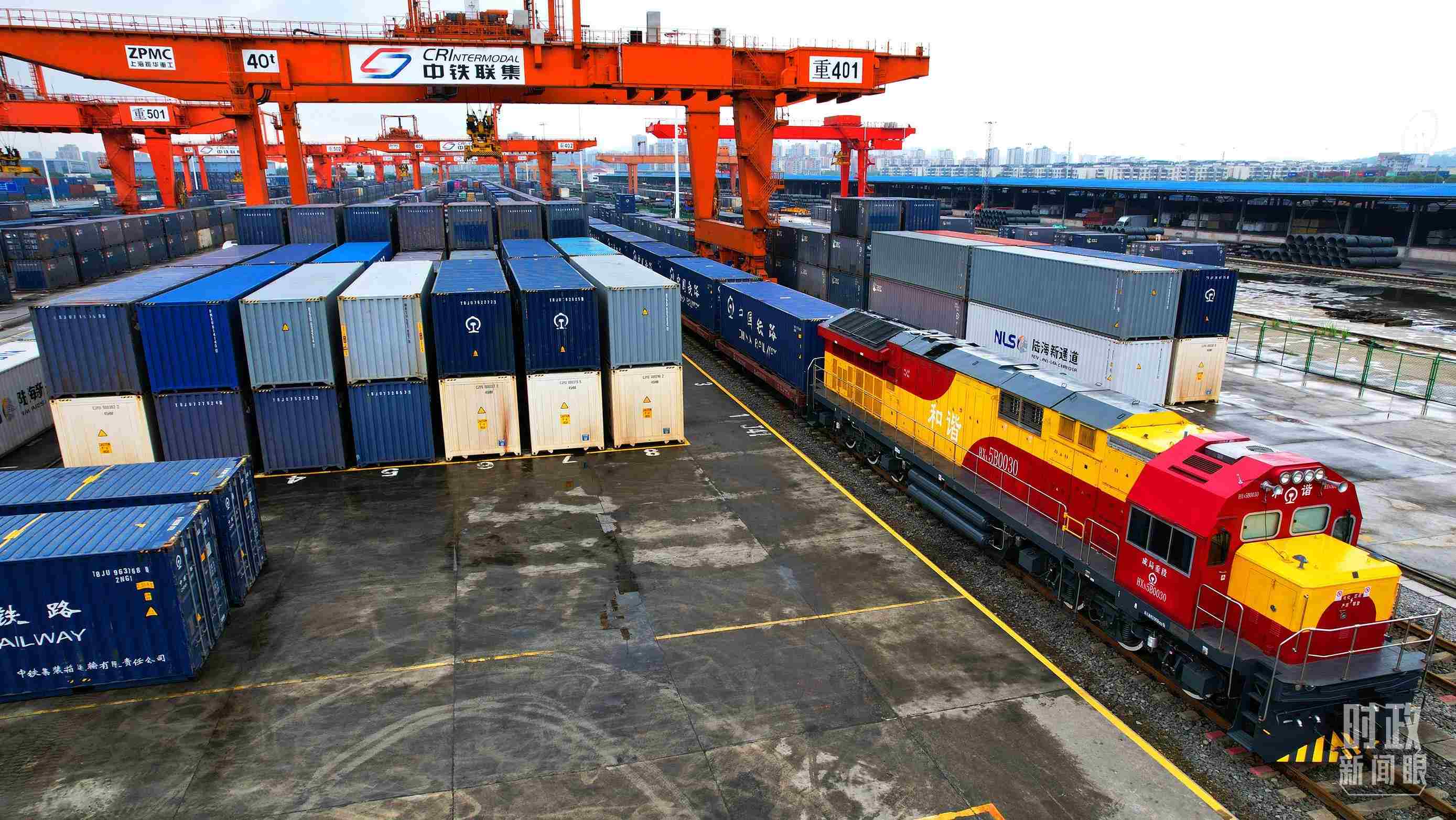 △重慶國(guó)際物流樞紐園區(qū)。（總臺(tái)記者劉雨拍攝）