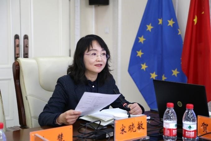 中國社會(huì)科學(xué)院歐洲研究所《歐洲研究》總編輯、中國歐洲學(xué)會(huì)秘書長宋曉敏教授主持研討會(huì)。吳迪攝