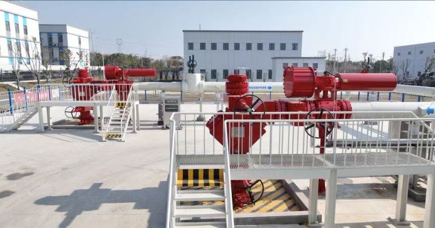 300兆瓦壓氣儲能示范工程鹽穴儲氣庫井場。受訪者供圖