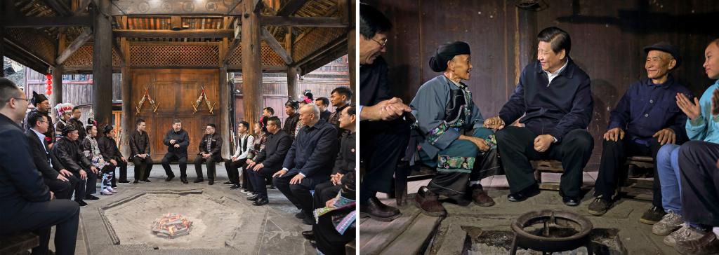 左圖由新華社記者謝環(huán)馳拍攝；右圖由新華社記者蘭紅光拍攝。