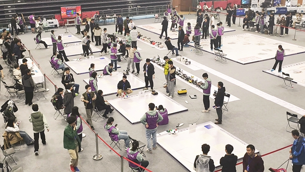 比賽現(xiàn)場(chǎng)。北京建筑大學(xué)供圖